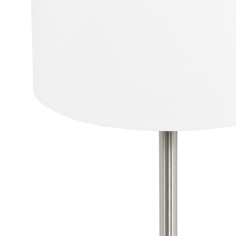 Tafellamp Pasteri 40cm mat chroom met wit Eglo 9002759315948