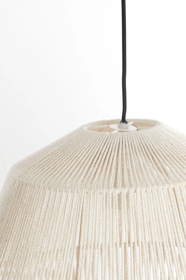 Scandinavische hanglamp Deya crème Ø 45cm Light & Living 8717807744960