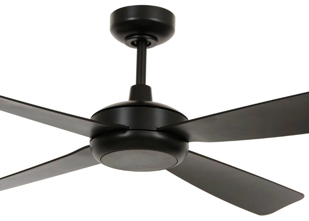 Plafondventilator met licht Slipstream Ø 107cm zwart Beacon 9333509174684