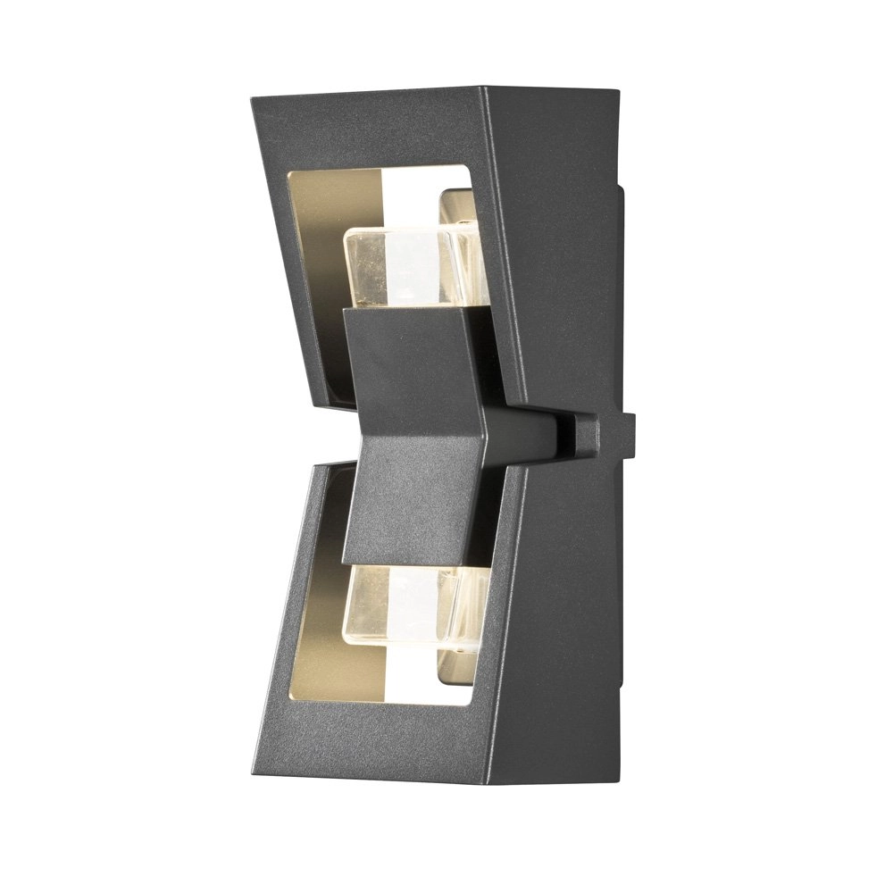Led wandspot Potenza 2-lichts antraciet