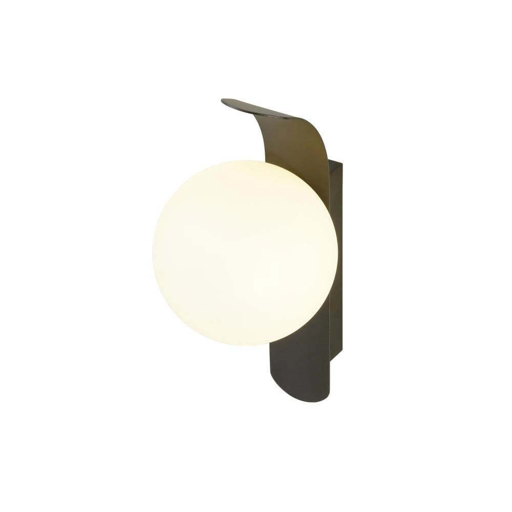 Zwarte wandlamp Sun bol