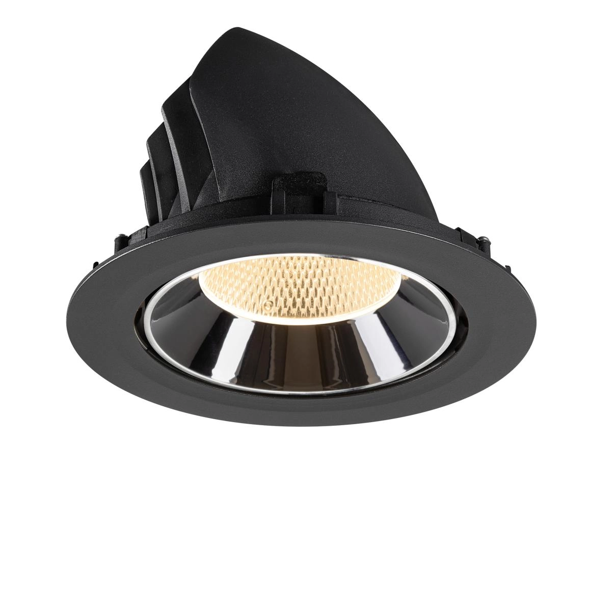 Inbouwspot Numinos Gimble XL zwart/chroom 2700K - 20gr SLV 4024163308885