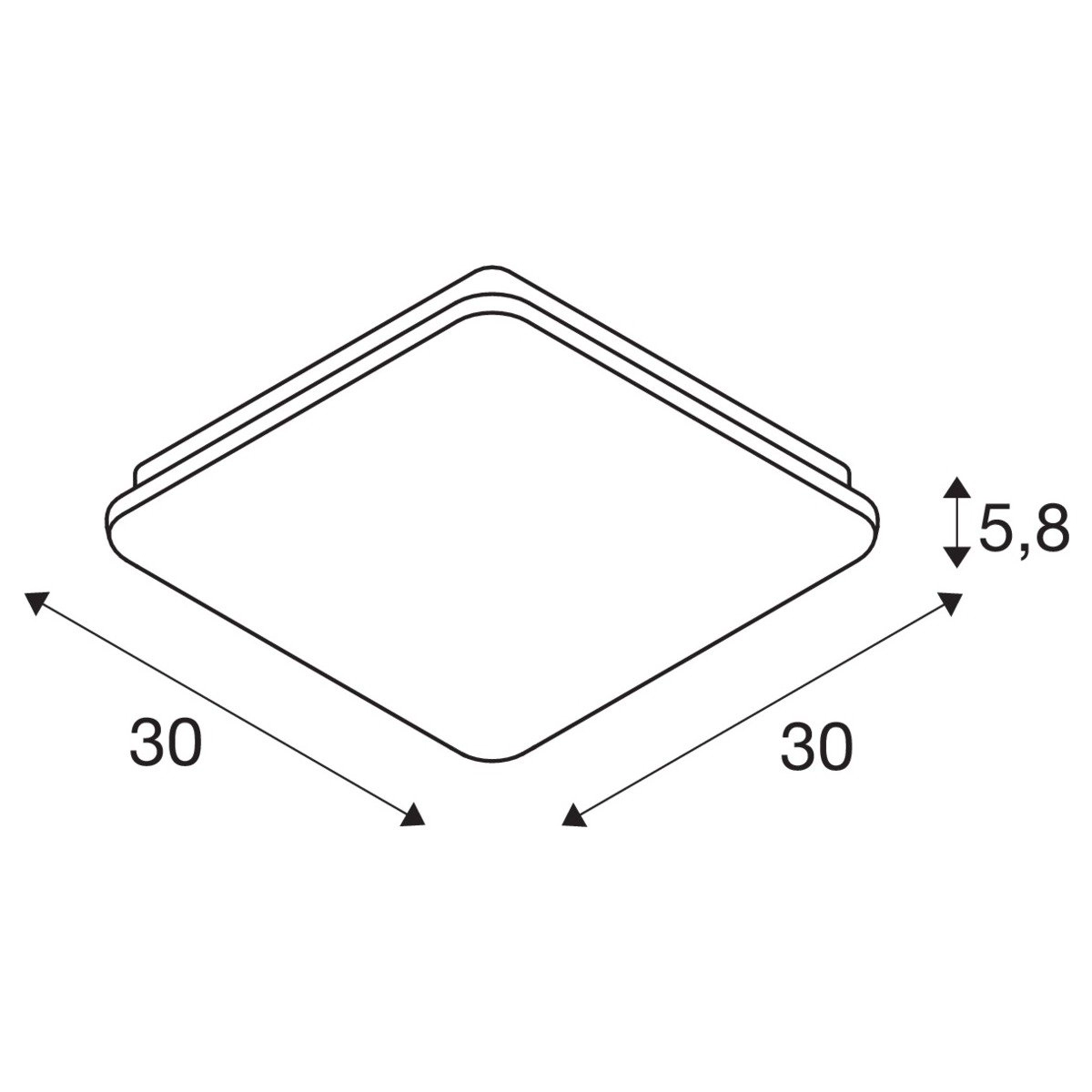 Led plafondlamp Sima SLV 4024163252133