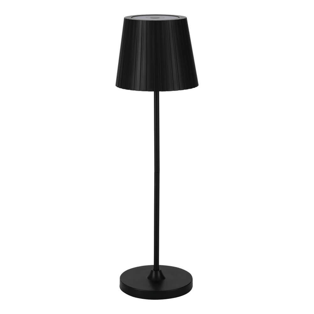 Zwarte tafellamp Cabozo oplaadbaar