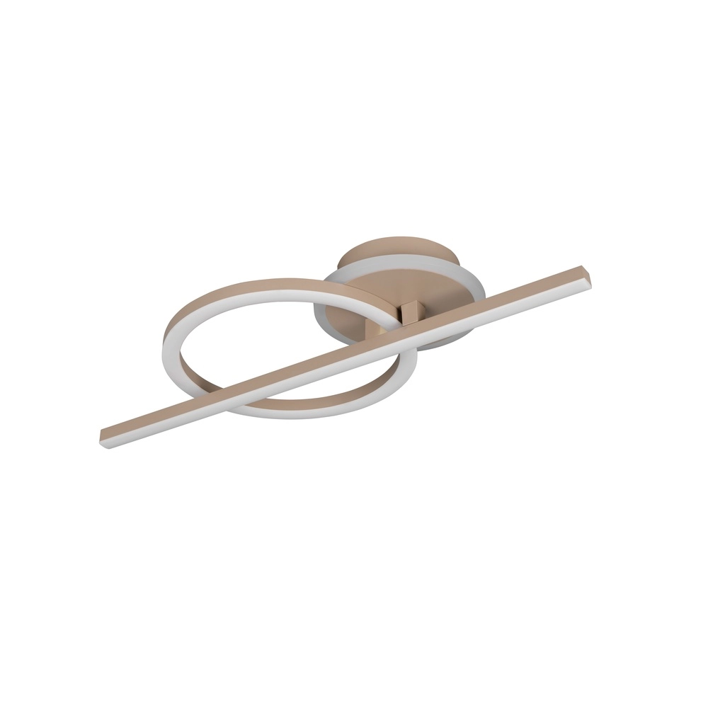 Plafondlamp Welis modern zand bruin Trio 4017807704440