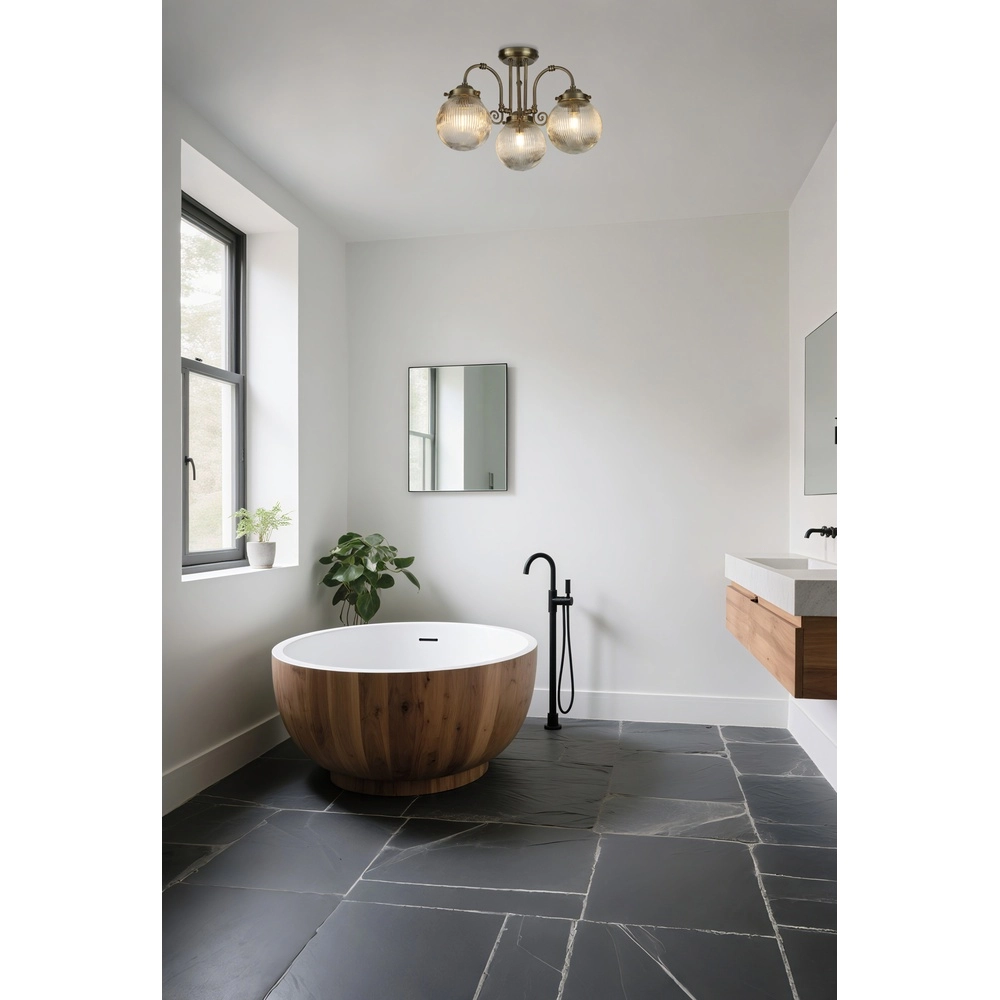 Klassieke wandlamp Belvue antiek messing Searchlight 5053423299242