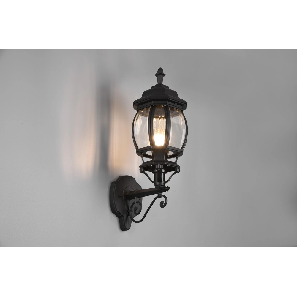 Klassieke wandlamp Elvo zwart Trio 4017807543803
