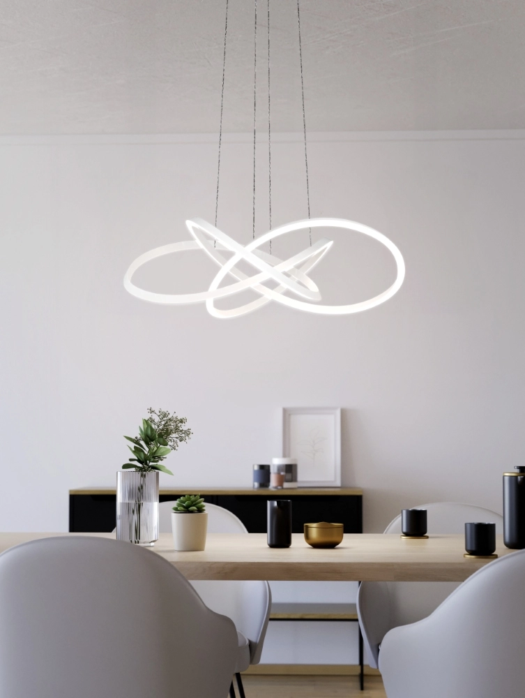 Design hanglamp Riaza wit Ø 90cm hoogte verstelbaar Stars of Light 9008606357703