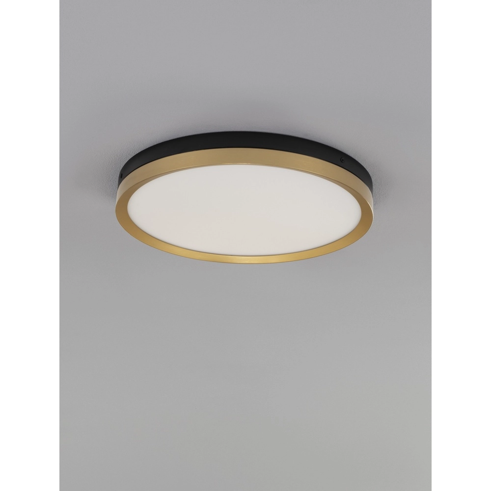 Plafonniere Cantria zwart met goud Ø 40cm
