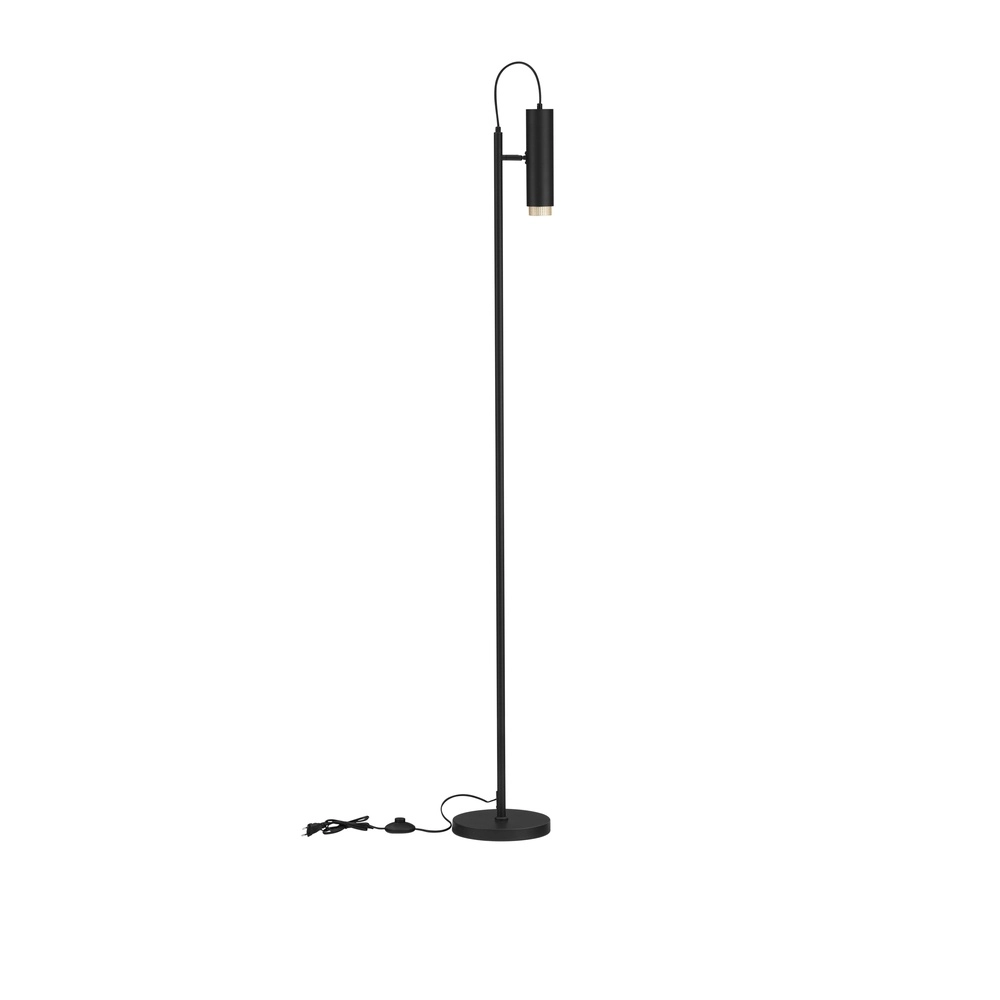 Leeslamp Nessi zwart met goud Lyora 5212017475220
