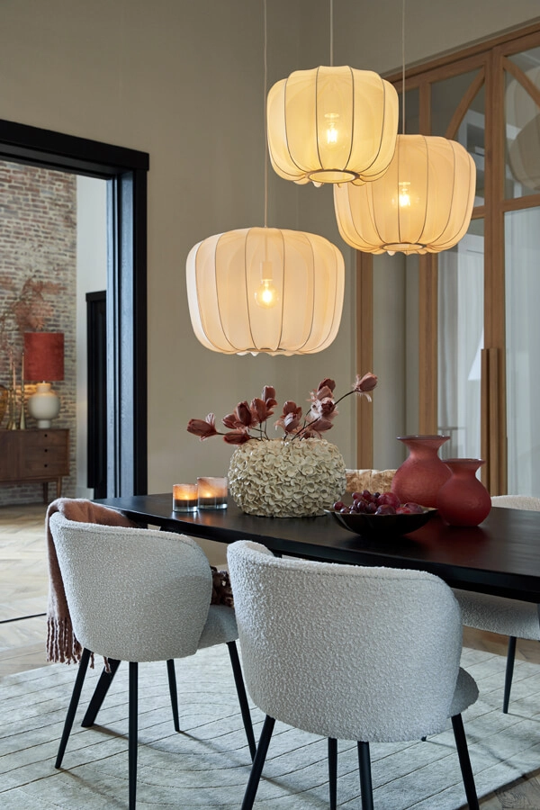 Japandi hanglamp Plumeria crème Ø 40cm Light & Living 8717807651398