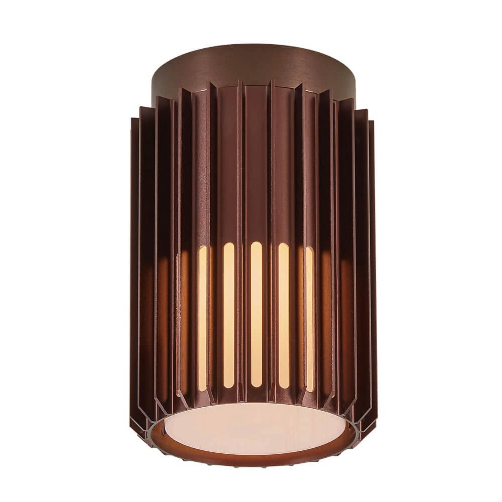 Outdoor ceiling lamp Aludra IP54 - brown metallic Nordlux 5704924022012