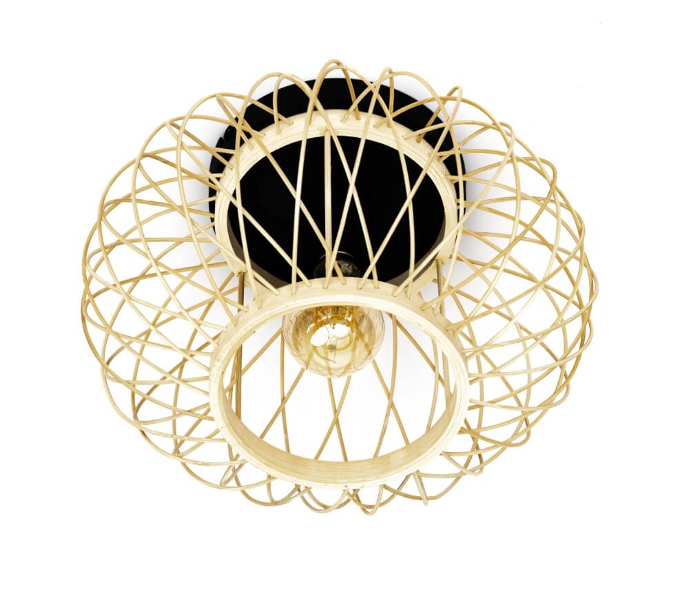 Landelijke plafondlamp Norah Ø 30cm
