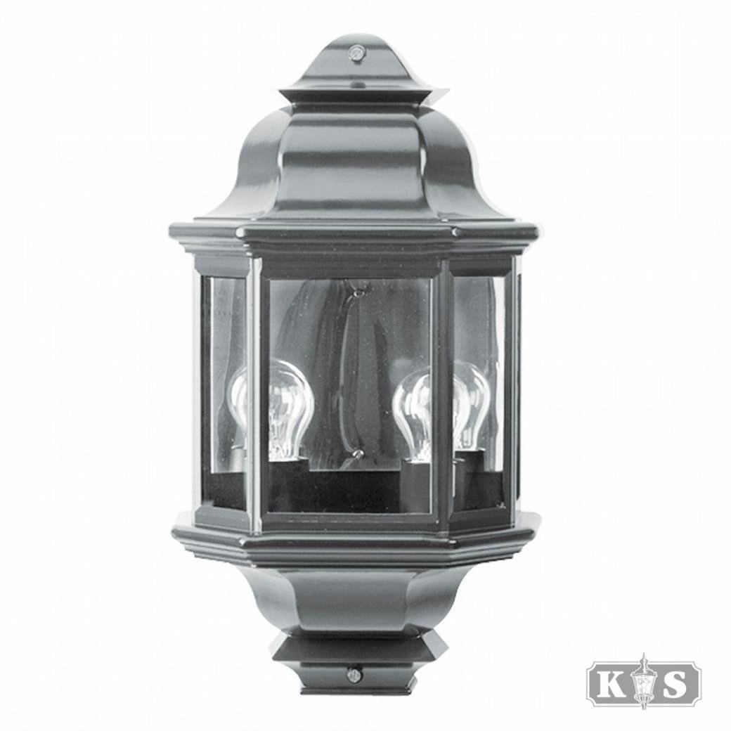 Klassieke buitenlamp Turijn 2 zwart KS verlichting 8714732510202