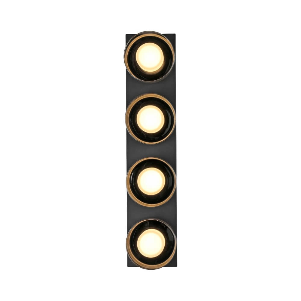 Zwarte plafondlamp Rika 4-lichts zwart Paul Neuhaus 4012248385029