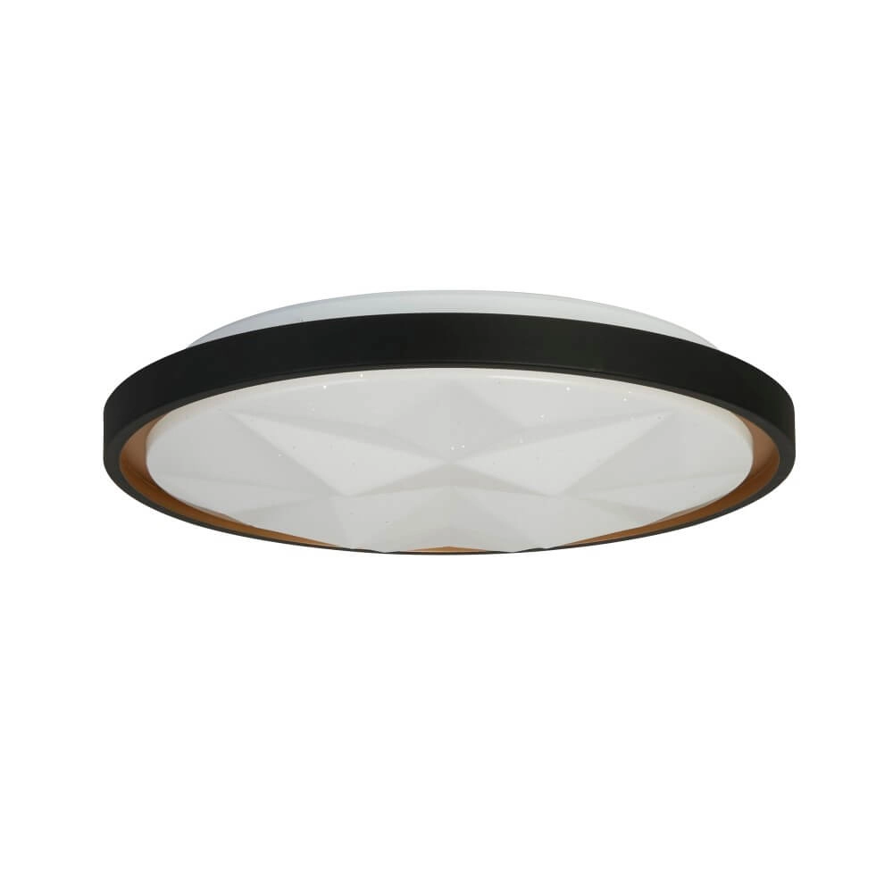 Plafonnière Satellite zwart met stereffect Searchlight 5053423273228