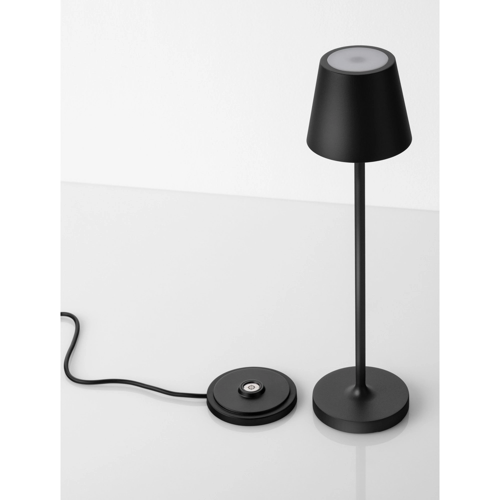 Tafellamp Petit antraciet oplaadbaar Lyora 5212017450807