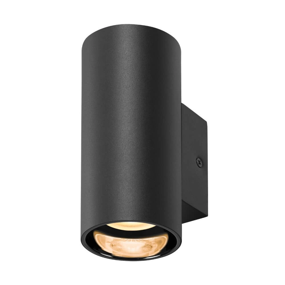 Zwarte wandspot Asto Tube down - 1x GU10 SLV 4024163265997