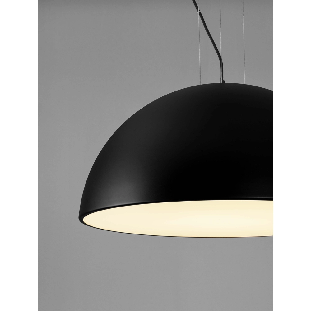 Strakke hanglamp Tholos zwart Ø 70cm Lyora 5212017457882