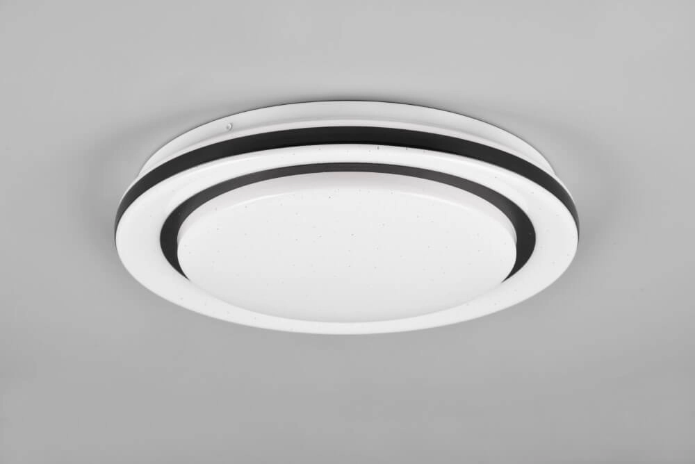 Witte plafondlamp Cartida wit met zwart Trio 4017807561722