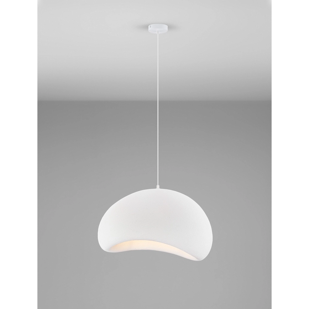 Natuurlijke hanglamp Aere wit 60cm Lyora 5212017460790