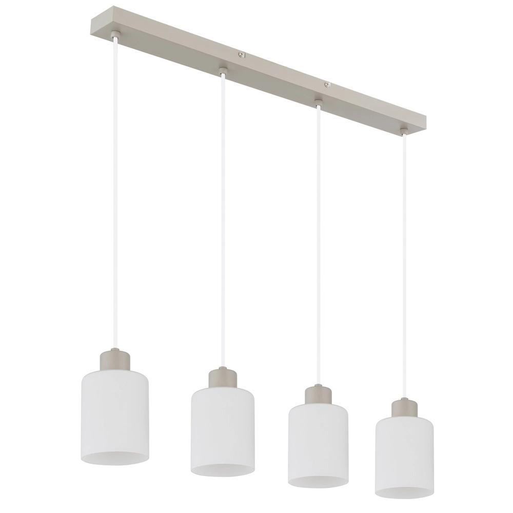 4-lichts hanglamp Trent zand bruin Globo 9007371575978