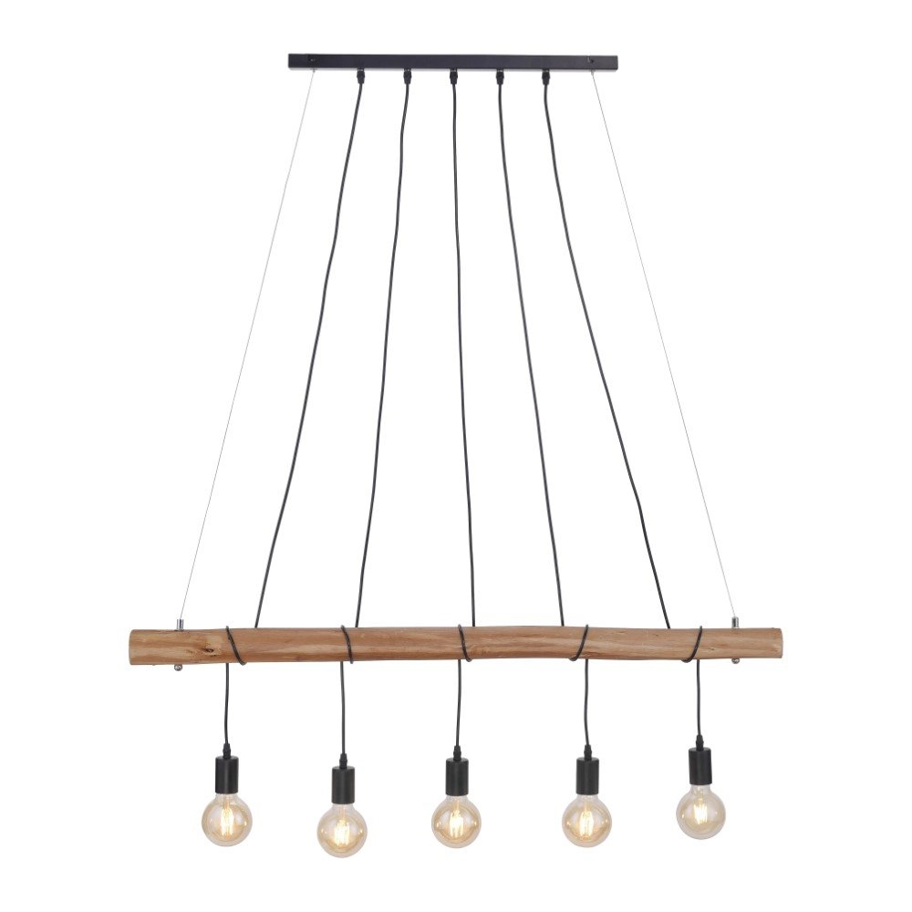 5-lichts eetkamer hanglamp Damian