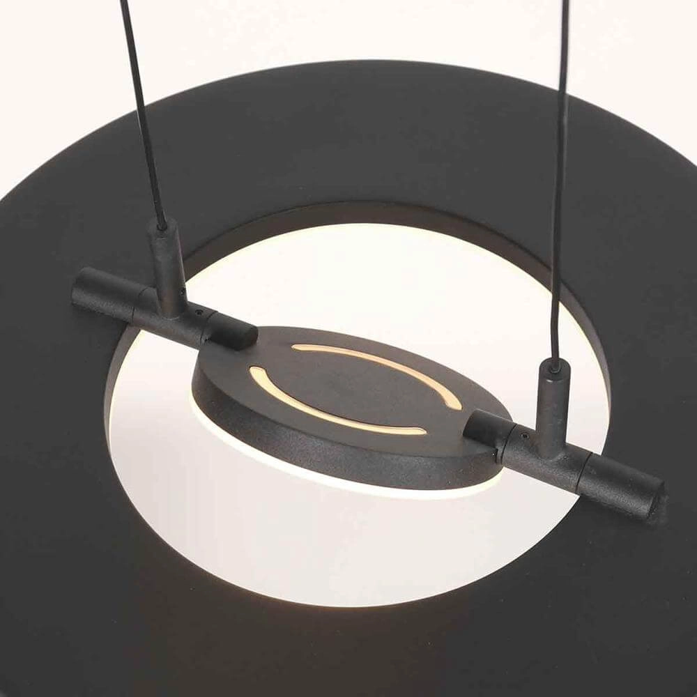 Strakke hanglamp Soleil Ø 32cm zwart Steinhauer 8712746176681