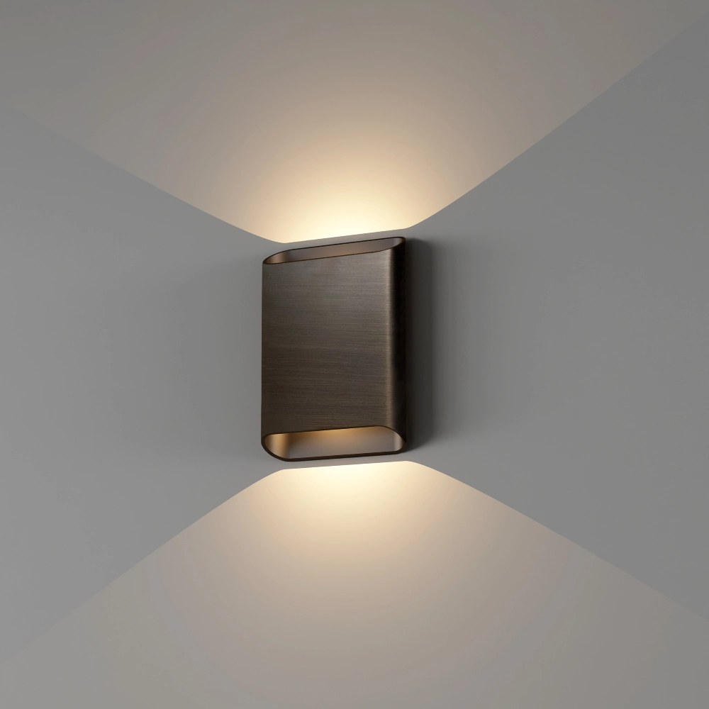 Wandlamp Diaz L Donker brons