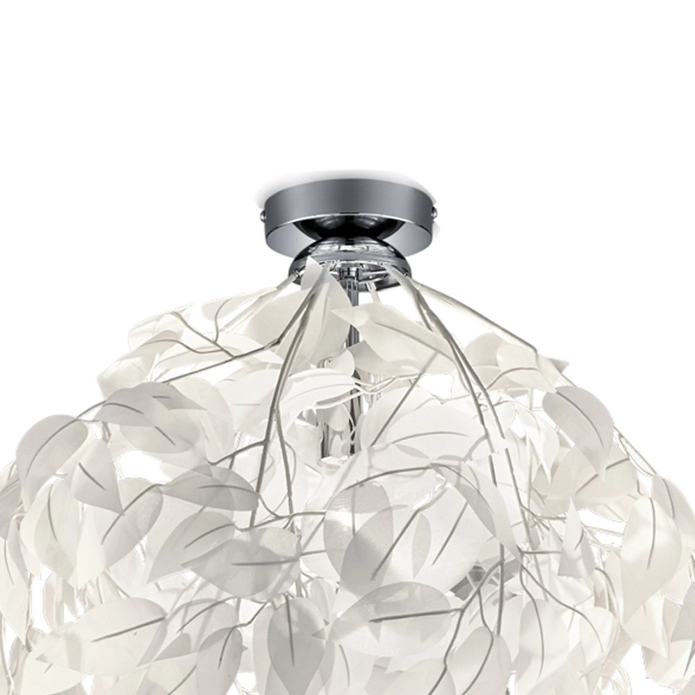 Plafondlamp Leavy 38cm grijswit Trio 4017807303599
