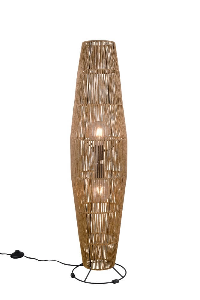 Rotan draadlamp Miki staand