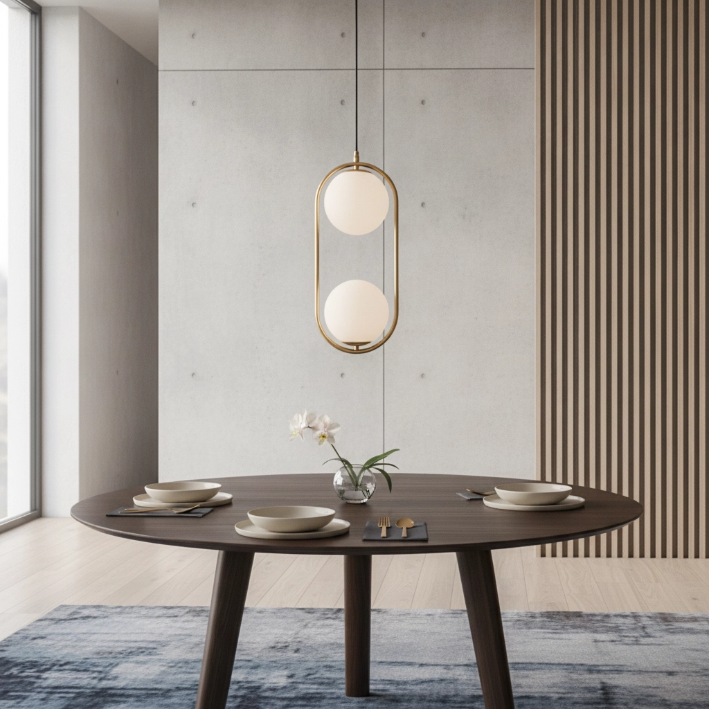 Design hanglamp Obitar dubbel ovaal goud