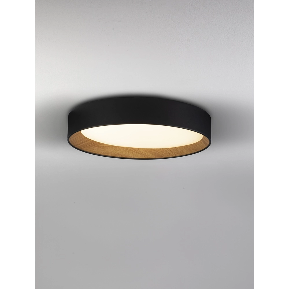 Plafondlamp Stake zwart Ø 45cm