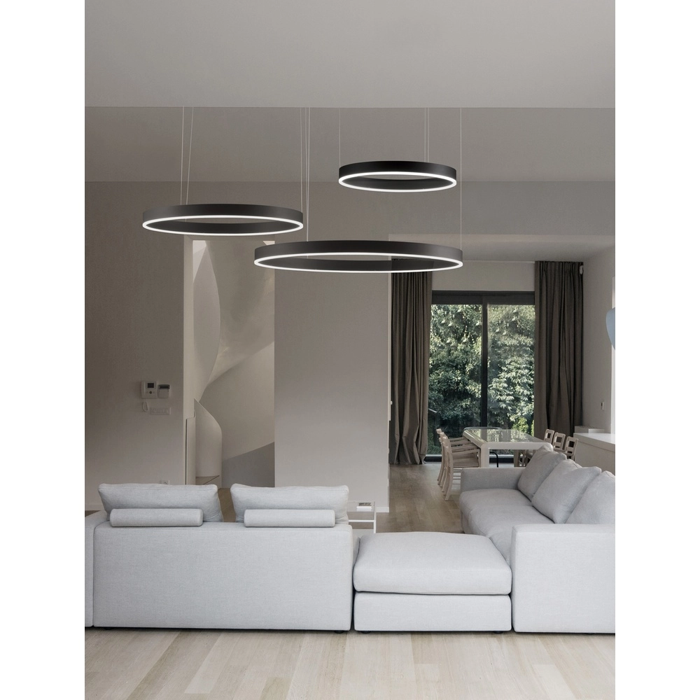 Hanglamp Motif zwart multi 3000K Lyora 5212017439222