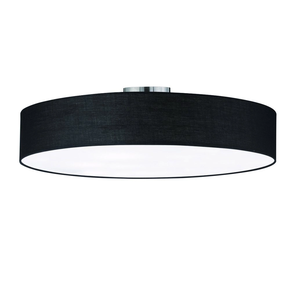 Plafondlamp Hotel 65cm zwart