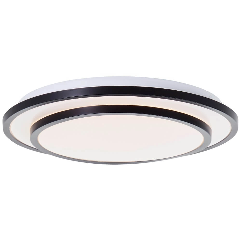 Zwarte plafondlamp Luciano Ø 34cm