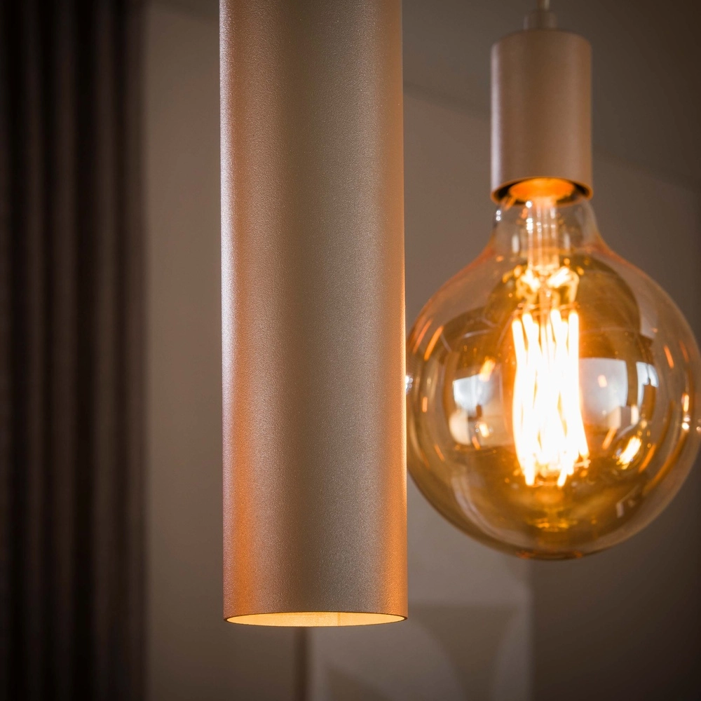 Design hanglamp Senso 9-lichts zand bruin Lyora 8716803515031