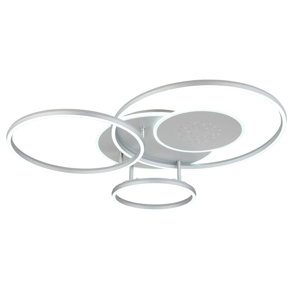 Moderne plafondlamp Johnson zilvergrijs 80,7cm Globo 9007371583553