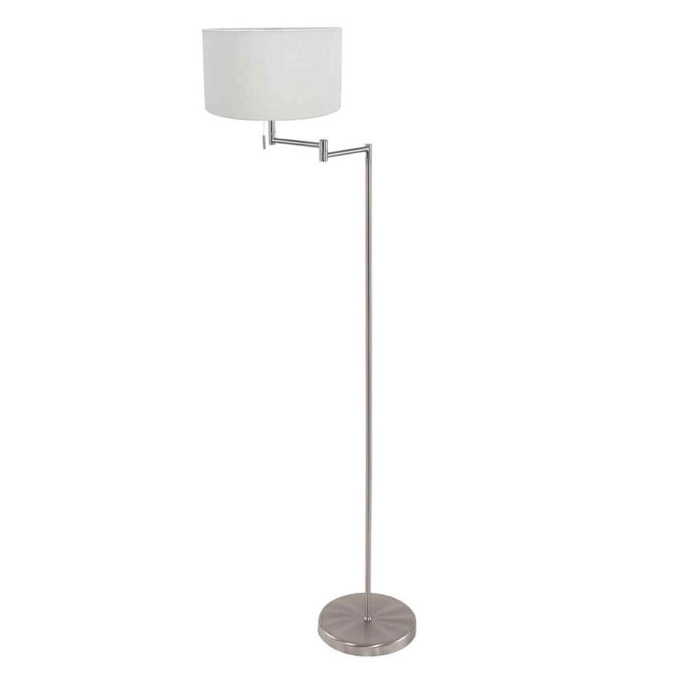 Vloerlamp Bella metaal met kap wit Steinhauer 8712746174526
