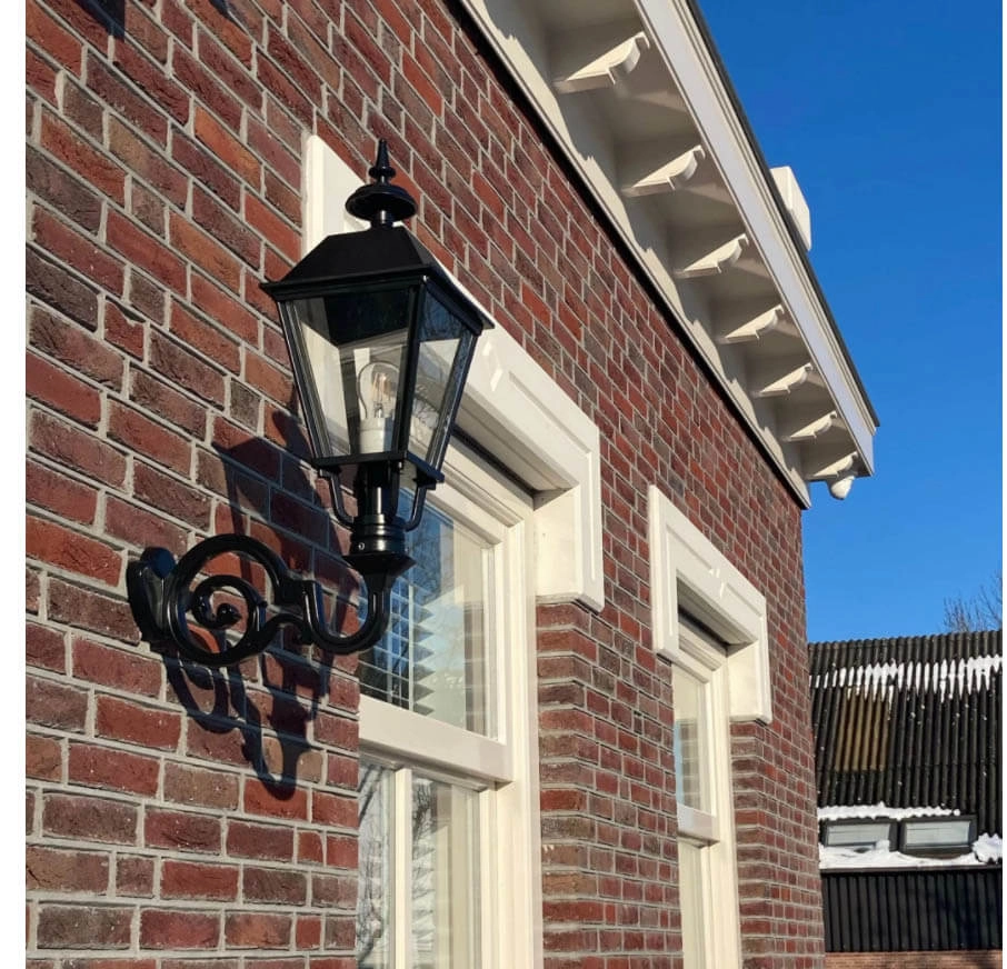 Muurlamp Singel M oudhollands - zwart KS verlichting 8714732114141