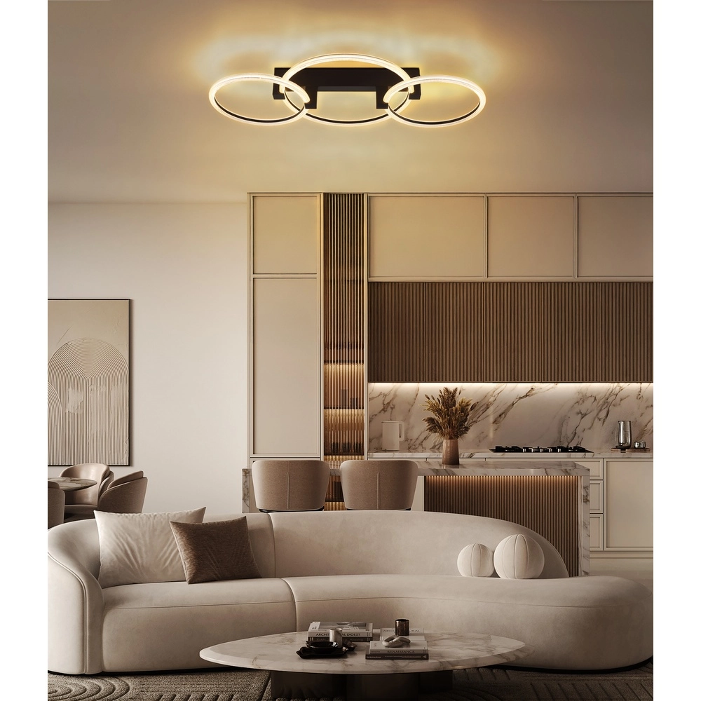 Plafondlamp Fletcher design zwart Globo 9007371592289