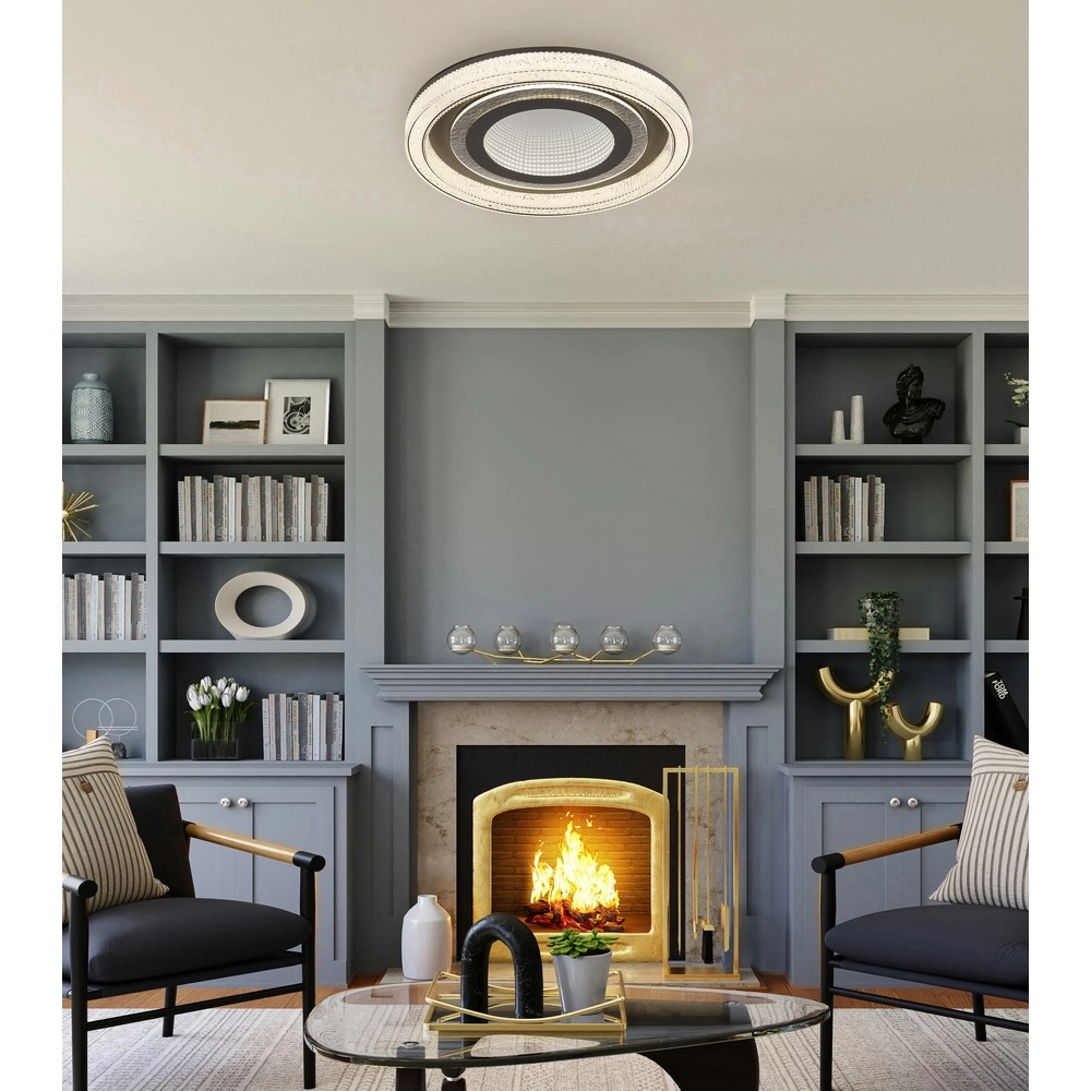 Plafondlamp Alsuna antraciet met uniek effect Globo 9007371518340