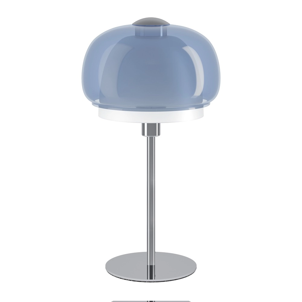 Design tafellamp Belomontejo chroom met blauw Eglo 9008606405114
