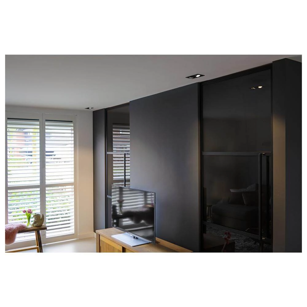 Zwarte inbouwspot New Tria 155 rechthoekig SLV 4024163297097