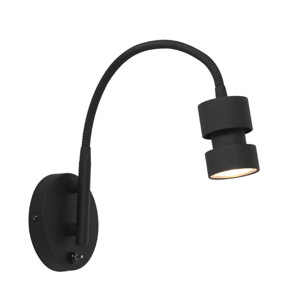 Vertelbaar leesspotje Natasja LED Zwart Steinhauer 8712746145434