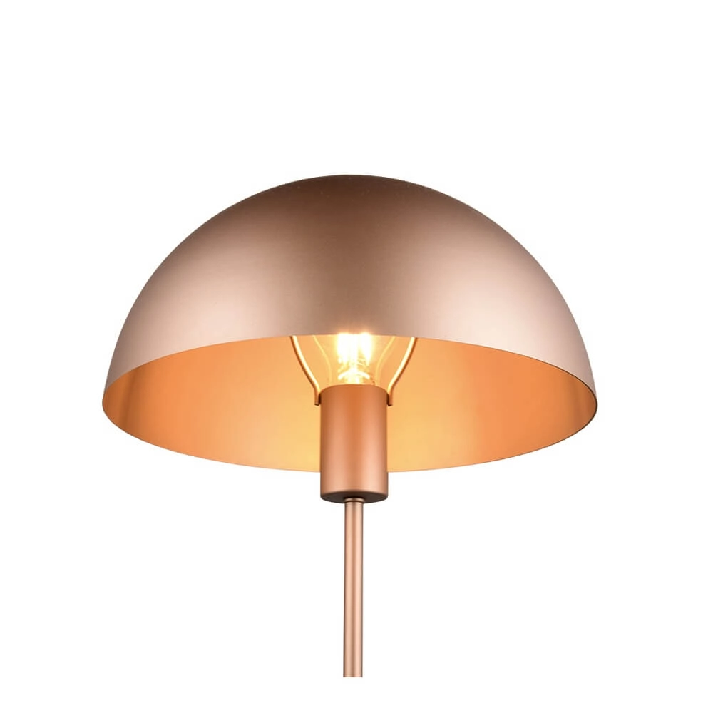 Design tafellampje Nola koffiebruin Ø 30cm Trio 4017807633948