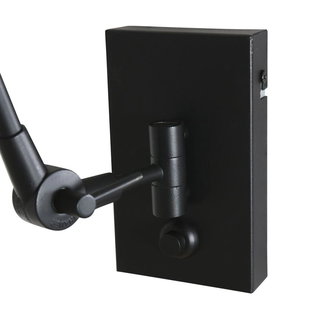 Zwarte wandlamp Prestige Chic met kurk kap Ø30cm Steinhauer 8712746180688