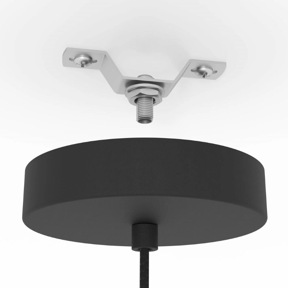 Zwarte hanglamp Romazzina Ø 32,5cm Eglo 9008606244287