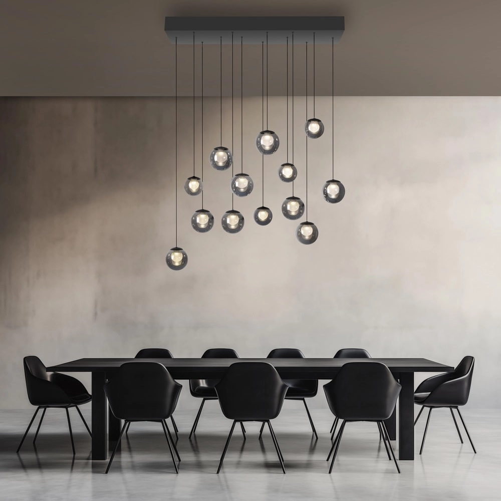 13-lichts hanglamp Pure Popup mystic grey Paul Neuhaus 4012248398302