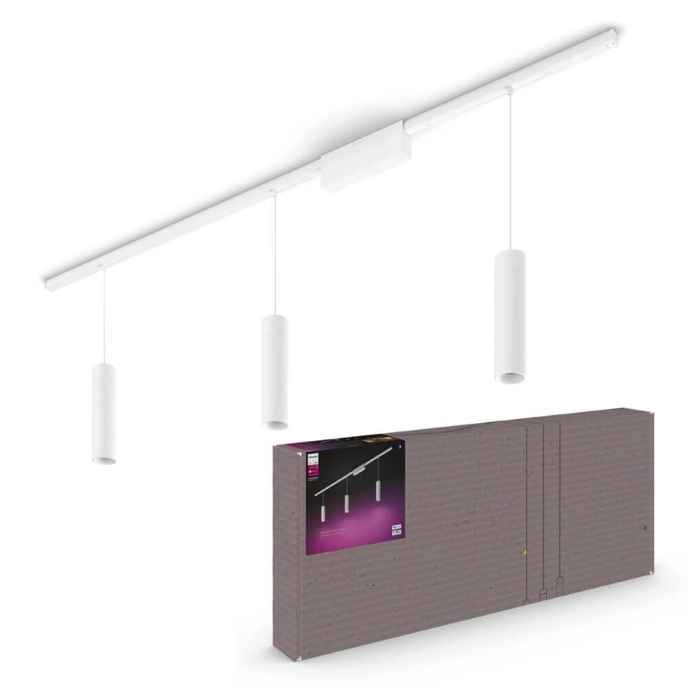 Hue Perifo - White and color set van 3 hanglampen wit Philips 8719514407749